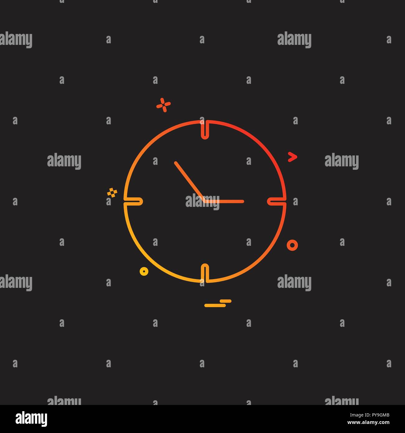 clock time date icon Stock Vector Image & Art Alamy
