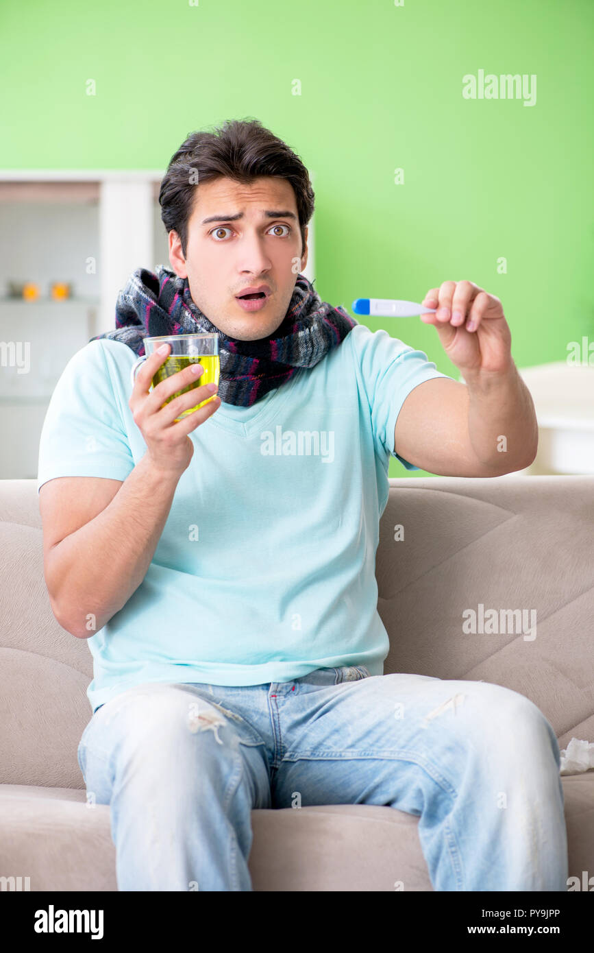 Shocked young man measuring hi-res stock photography and images - Alamy