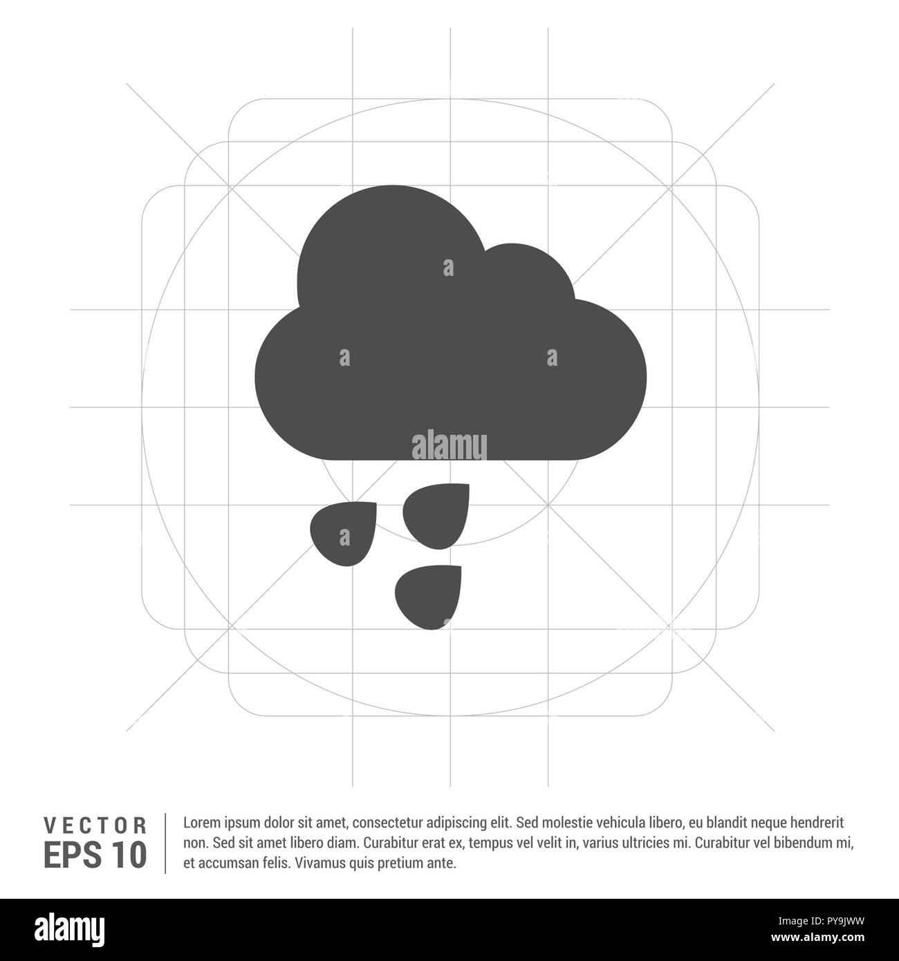 Rain Cloud Icon Stock Vector Image & Art - Alamy