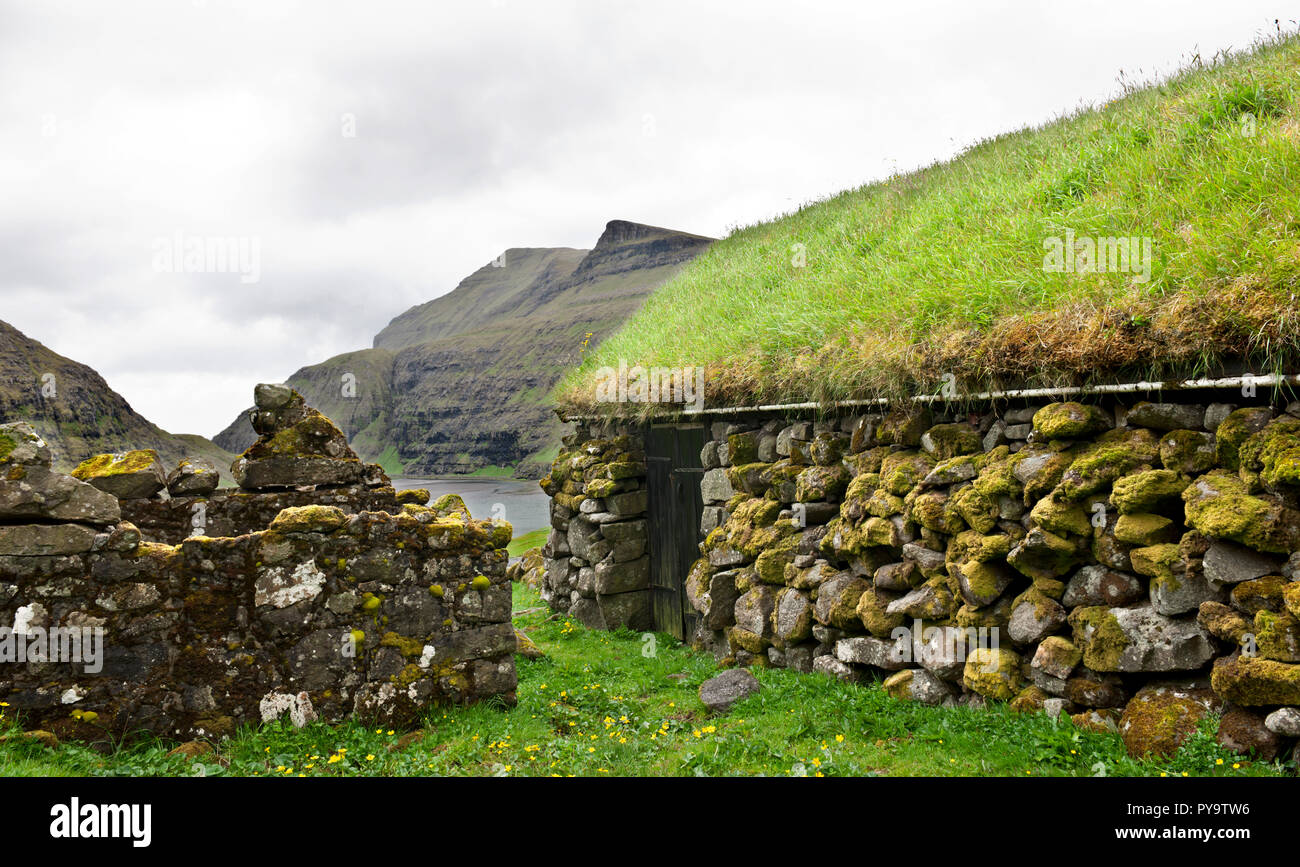 Old stone house in Faroe Islands Stock Photo Alamy