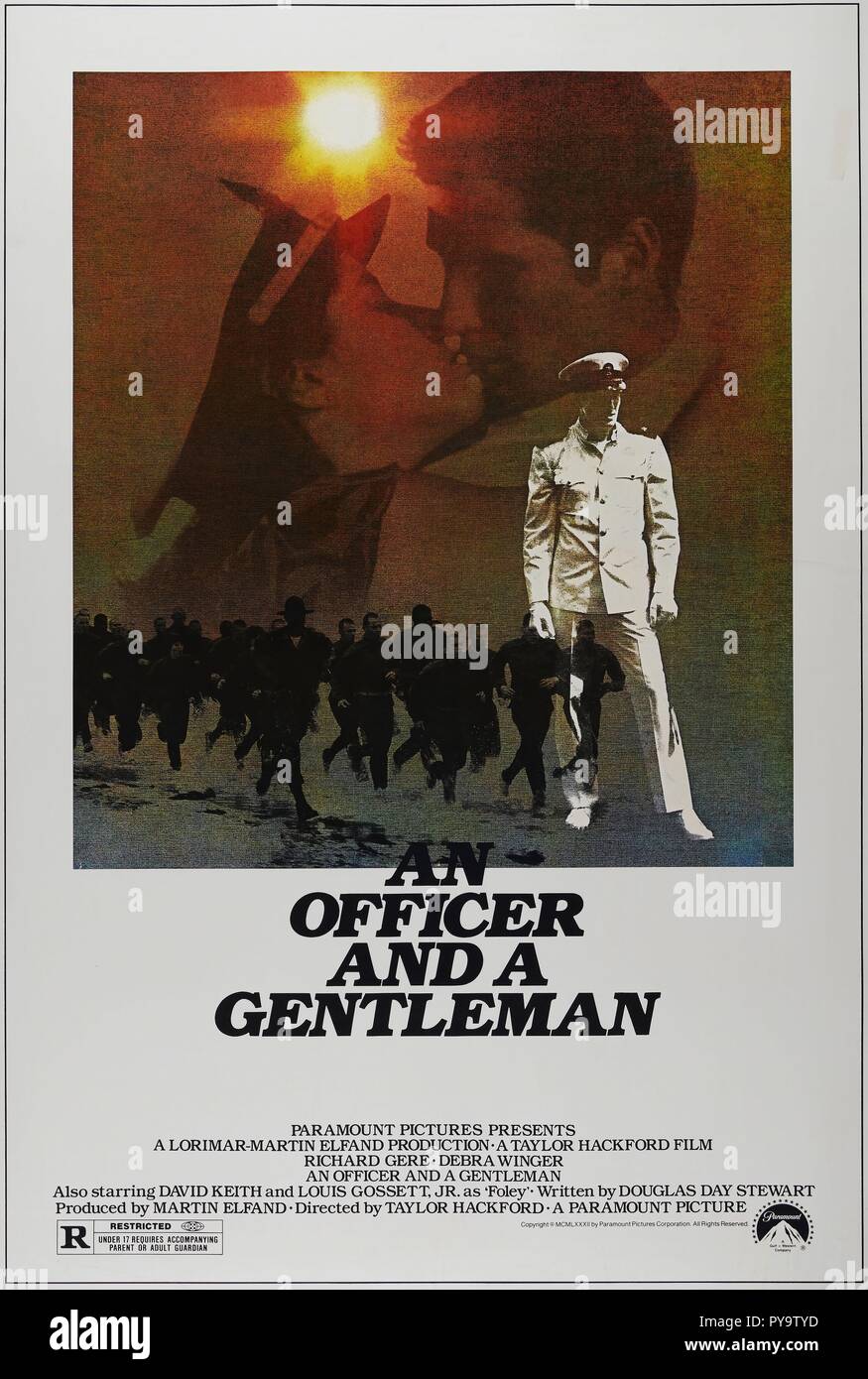 Original film title: AN OFFICER AND A GENTLEMAN. English title: AN OFFICER AND A GENTLEMAN. Year: 1982. Director: TAYLOR HACKFORD. Credit: PARAMOUNT PICTURES / Album Stock Photo