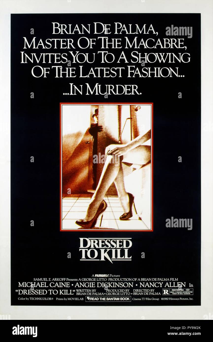 Original film title DRESSED TO KILL. English title DRESSED TO KILL. Year 1980. Director