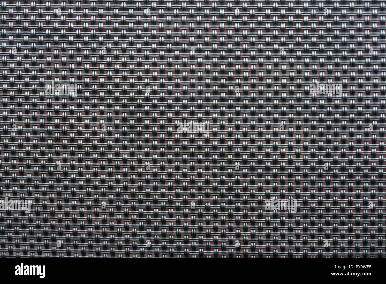Horizontal gray textilene fiber background Stock Photo