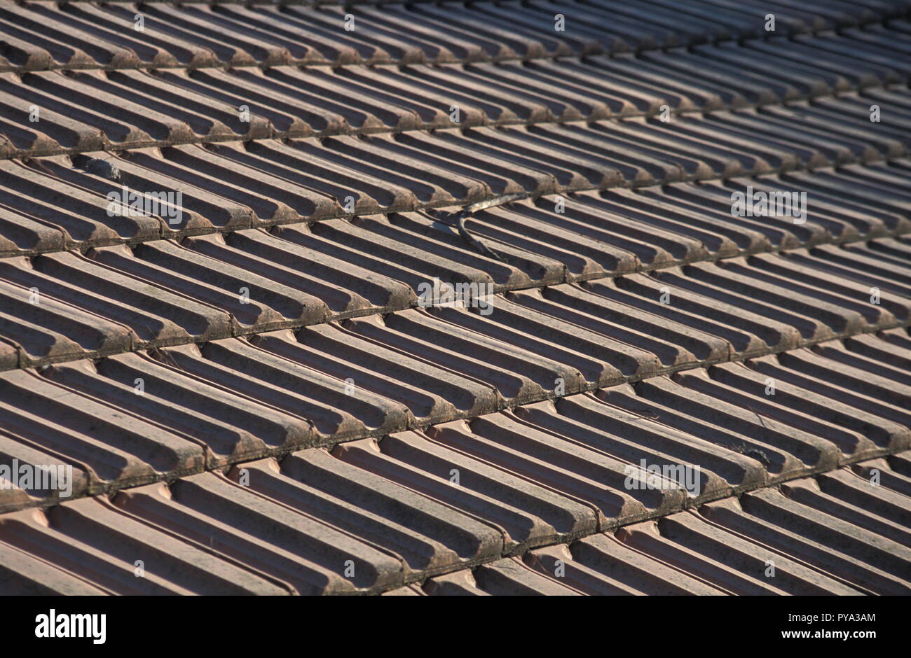 roof cover with tiles Stock Photo