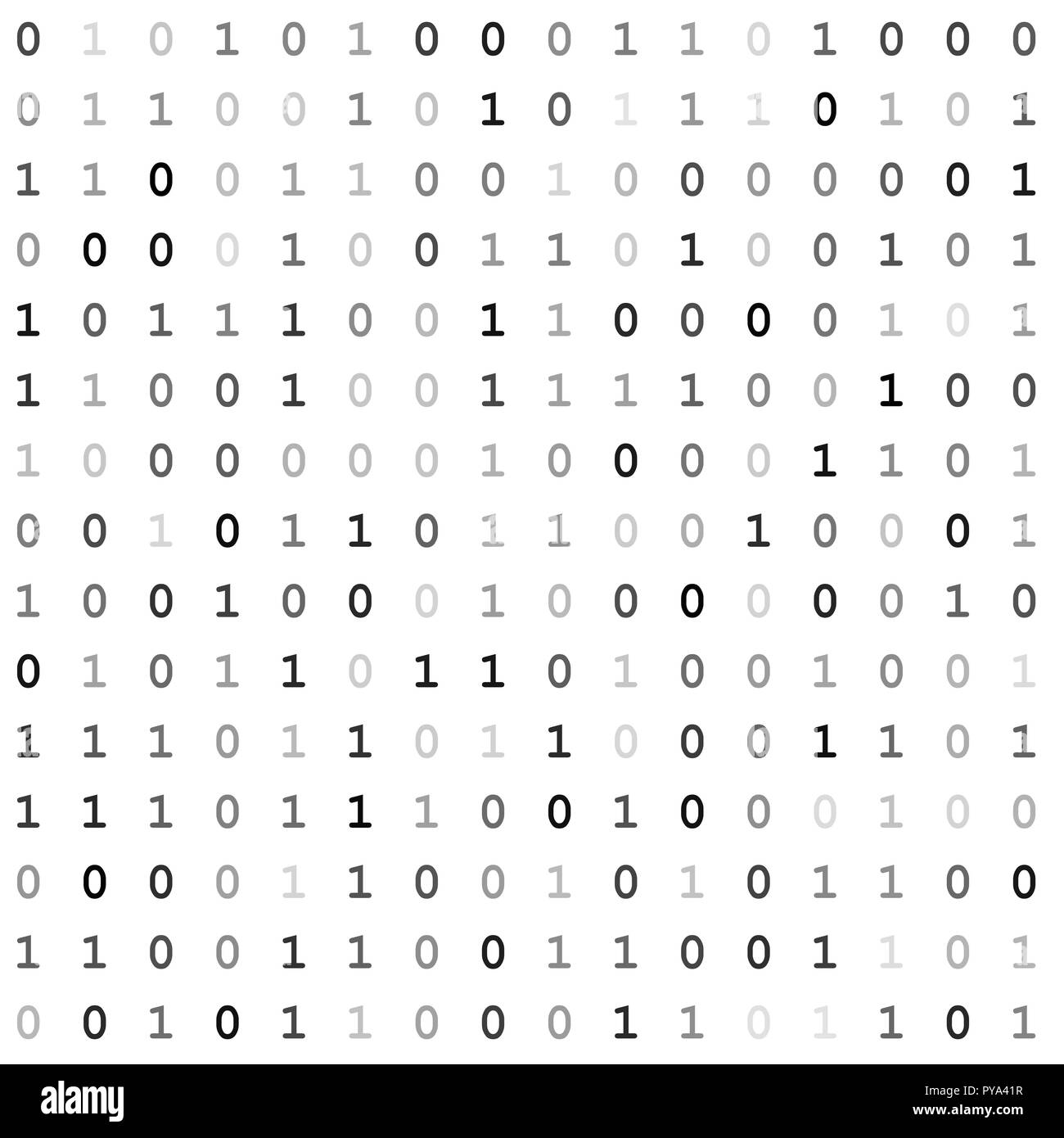 Binary Code Screen Stock Vector