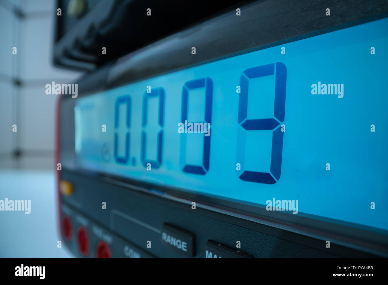 Electronic measuring instrument. Function generator and Multimeter Instrument for measuring voltage Stock Photo
