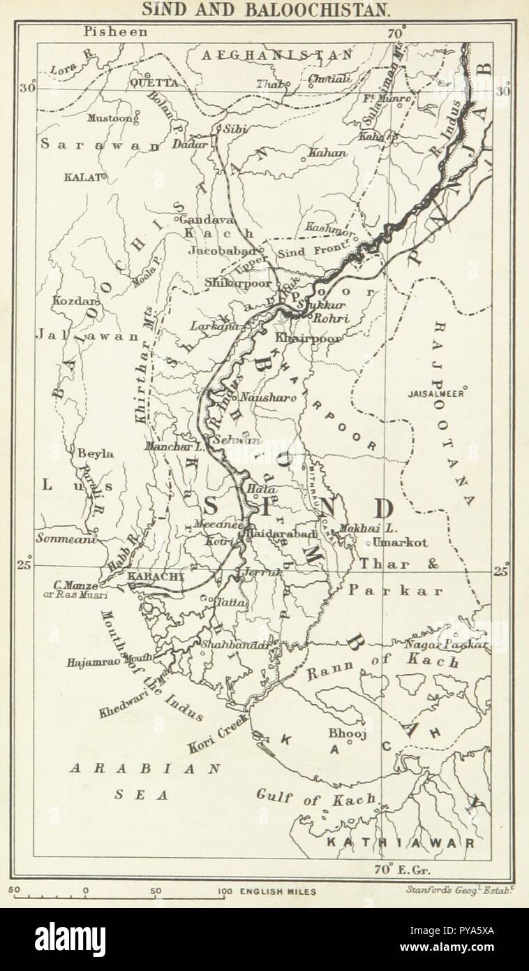 page 306 of 'The Student's Geography of India. The Geography of British India, political & physical . with maps' . Stock Photo