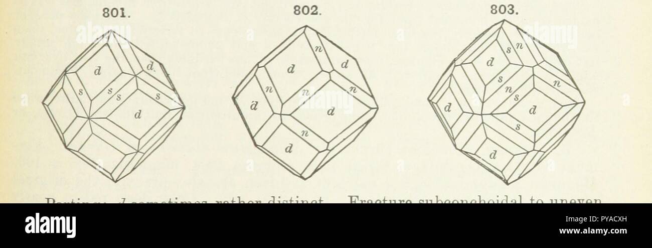 page 433 of '[A Text-Book of Mineralogy. With an extended treatise on crystallography and physical mineralogy . on the plan and with the co-operation of . James D. Dana . With . woodcuts . Newly revised 0061. Stock Photo