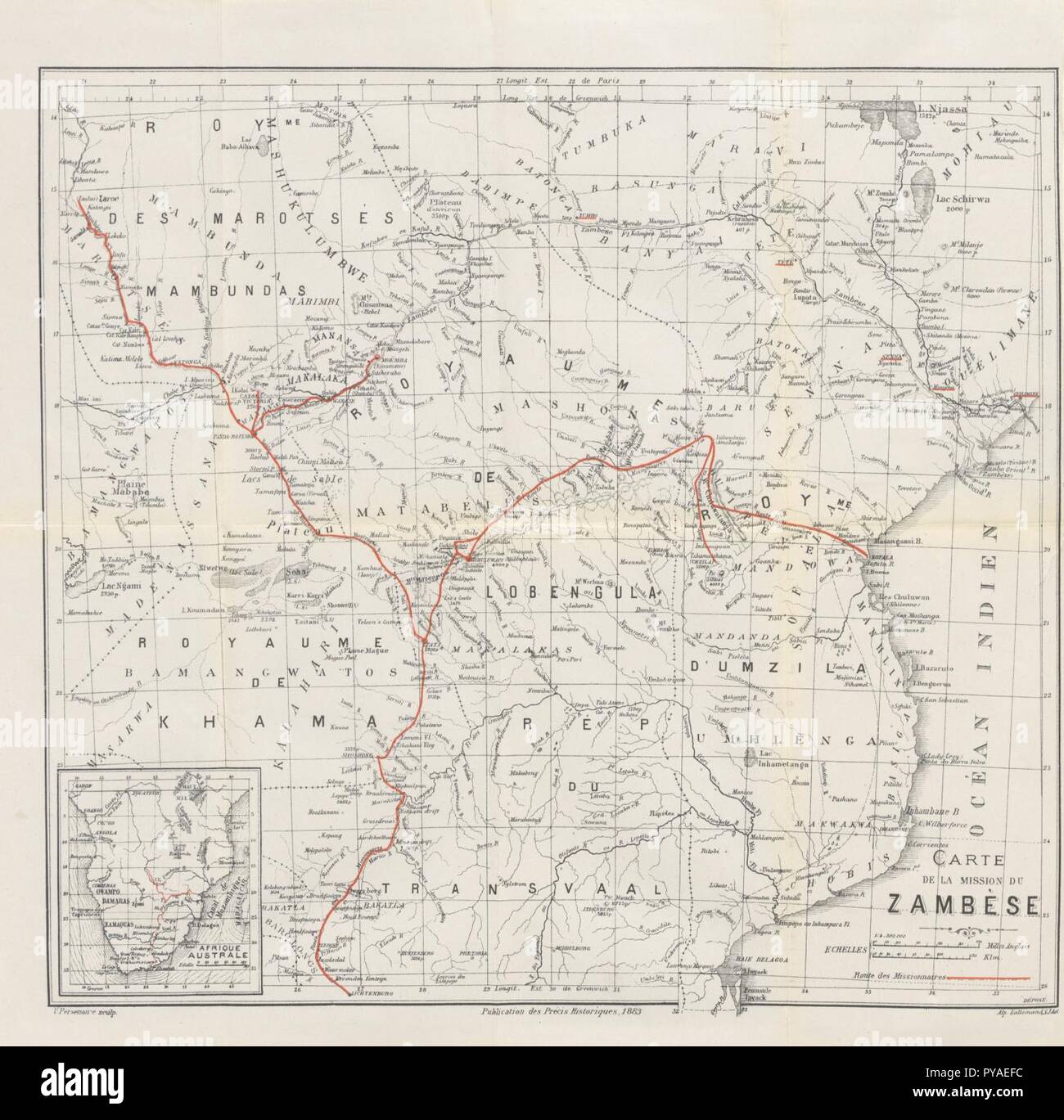 David et Charles Livingstone - Explorations du Zambese et - Catawiki
