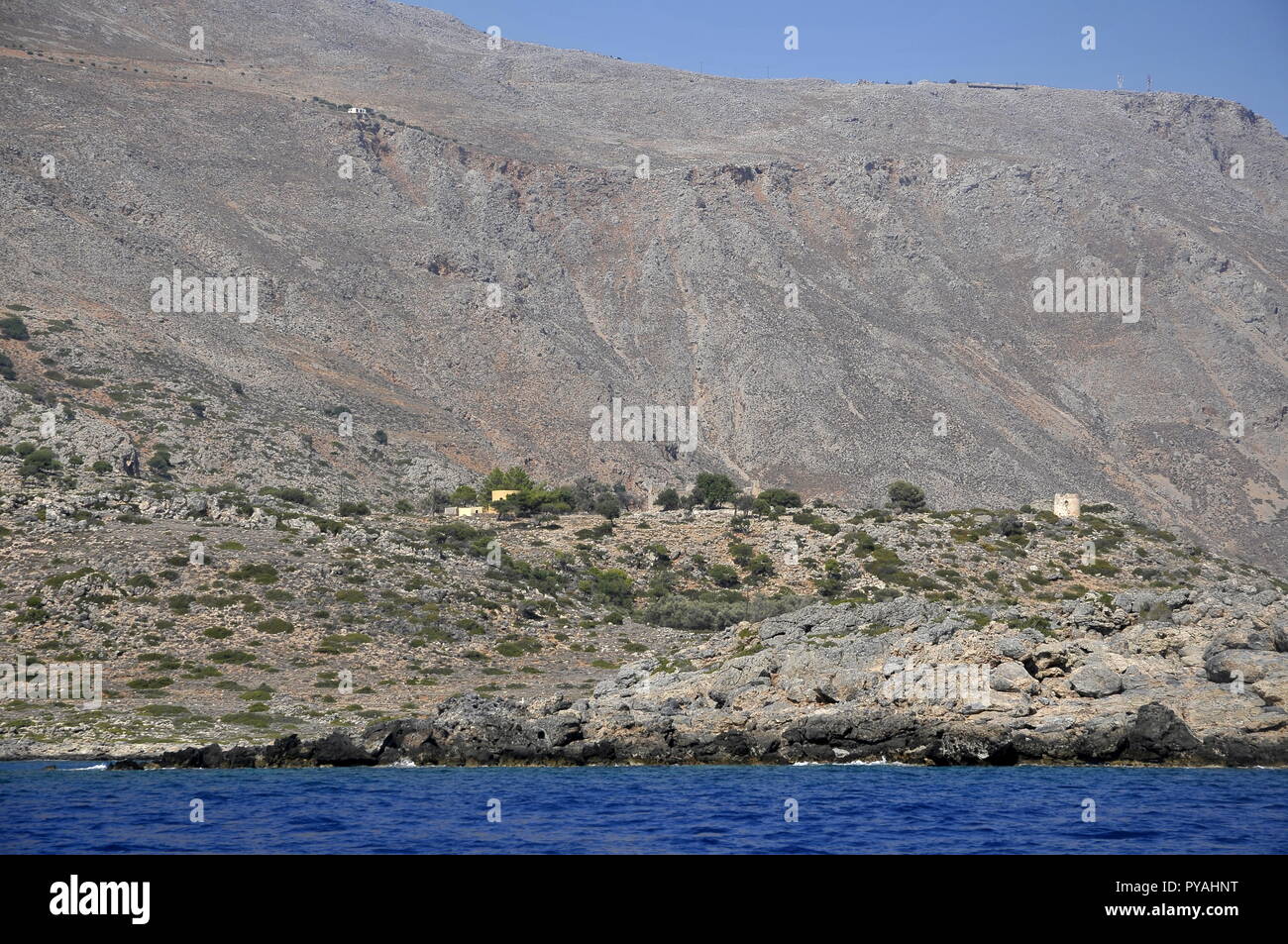 Holydays in Crete -Voyage en Crète Stock Photo