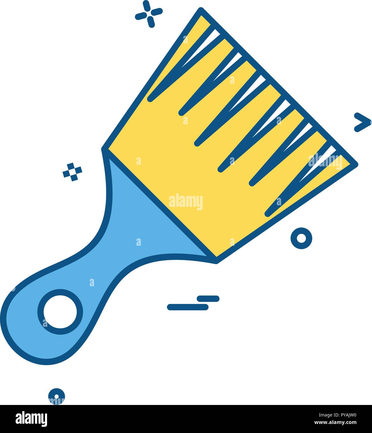 bursh icon vector design Stock Vector Image & Art - Alamy