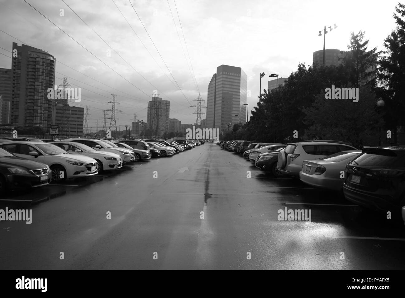 Toronto parking lot Stock Photo Alamy