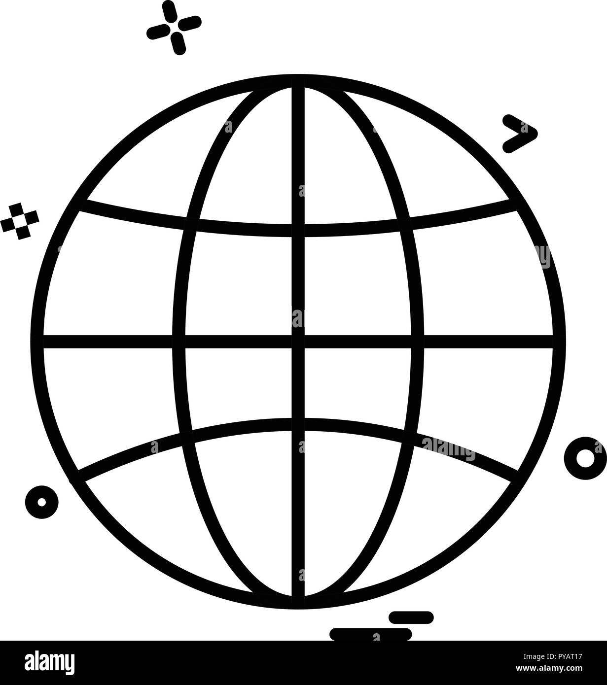 Globe icon design vector Stock Vector Image & Art - Alamy