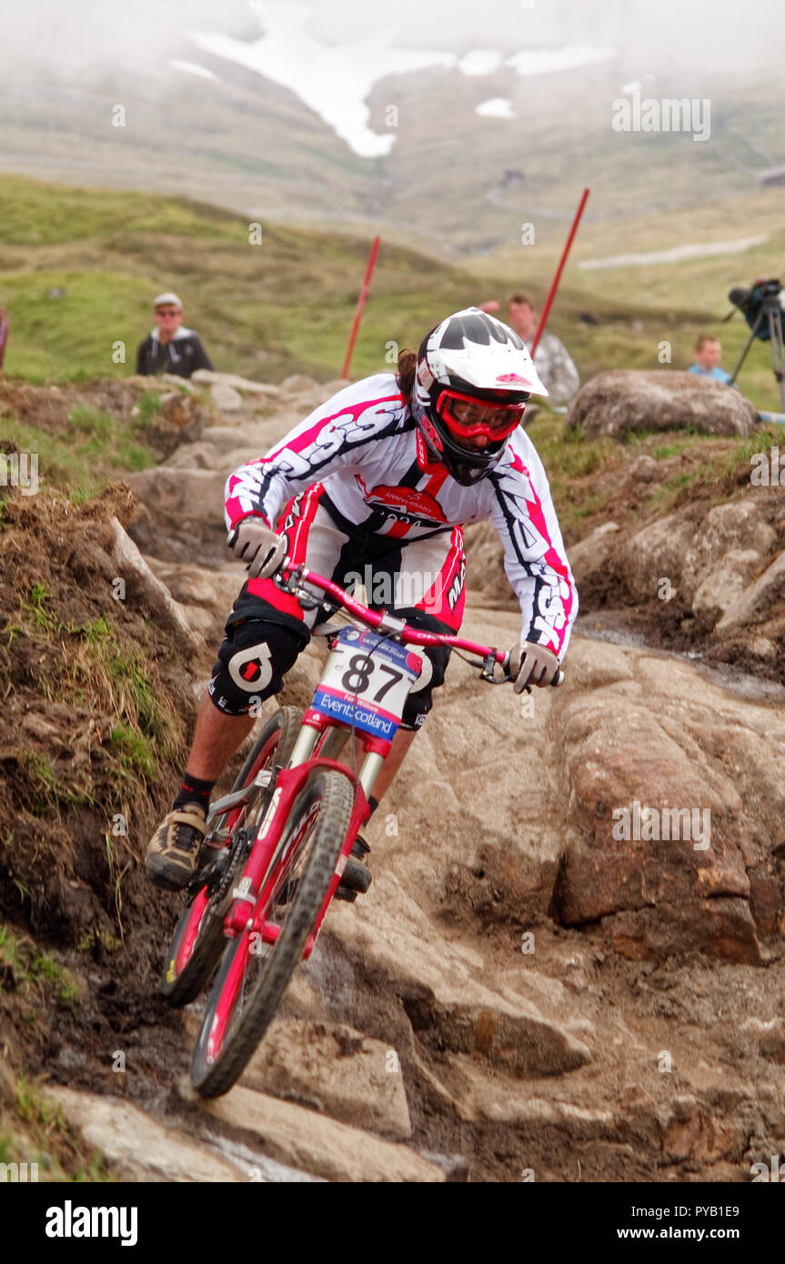 Fort William, Scotland, United Kingdom 2010/06/06 UCI World Cup MTB Downhill near Fort