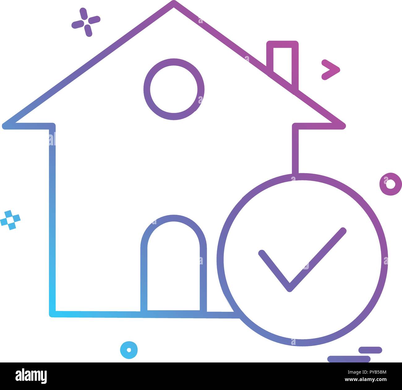 Real Estate icon design vector Stock Vector Image & Art - Alamy