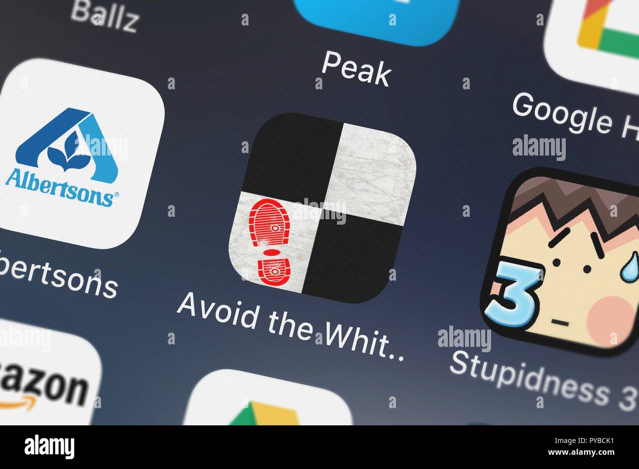 London, United Kingdom October 26, 2018 Screenshot of the mobile app