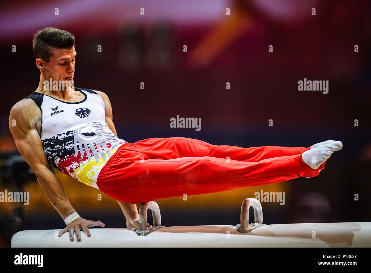 Doha Qatar 26th Oct 2018 October 26 2018 Lukas Dauser Of Germany During Pommel Horse Qualification At The Aspire Dome In Doha Qatar Artistic Fig Gymnastics World Championships Ulrik Pedersen Csm Credit Cal