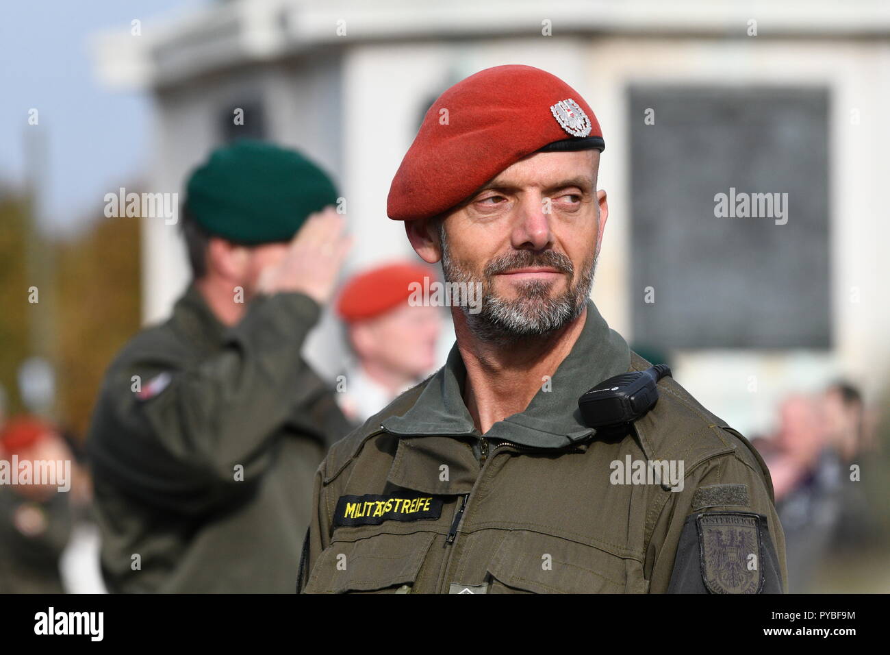 Vienna, Austria. 26 October 2018. Performance show of the Austrian Armed Forces on the national holiday in Vienna at the Heroes Square. Credit: Franz Perc/Alamy Live News Stock Photo