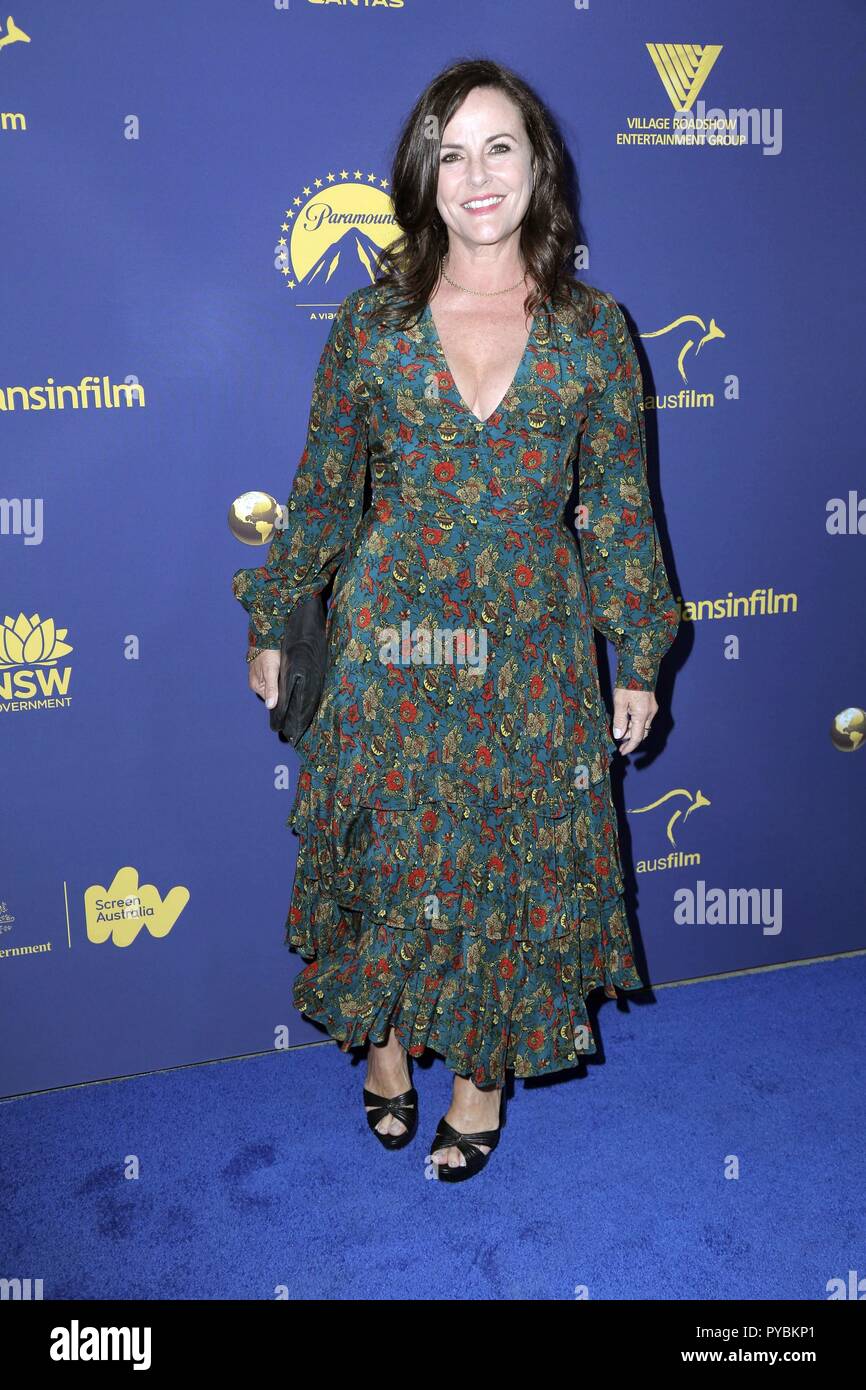 Los Angeles, CA, USA. 24th Oct, 2018. Gia Carides at arrivals for 2018 Australians in Film 7th Annual Awards Gala, Paramount Studios, Los Angeles, CA October 24, 2018. Credit: Priscilla Grant/Everett Collection/Alamy Live News Stock Photo