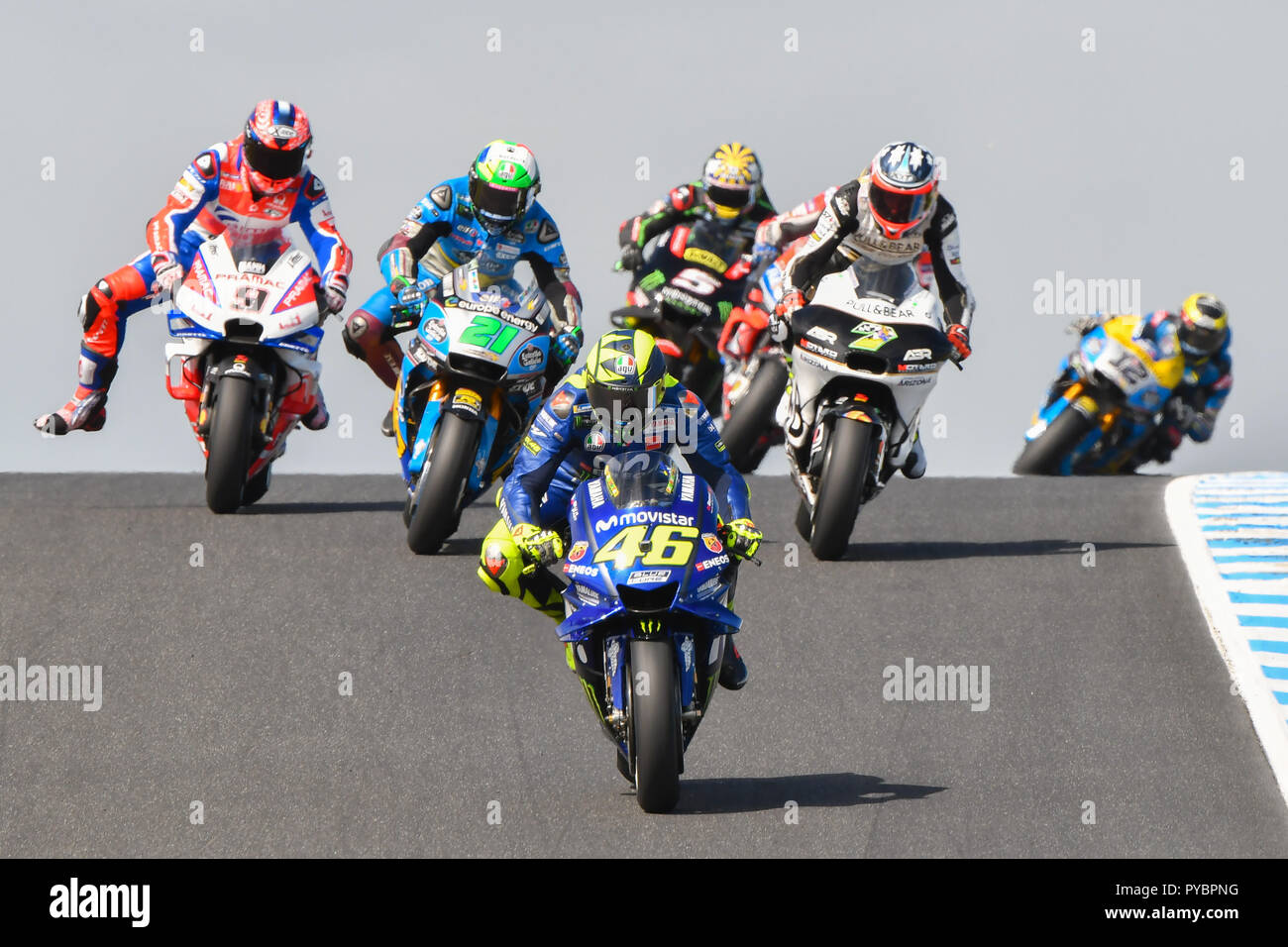 Melbourne Australia 27 October 2018 Valentino Rossi Ita On The