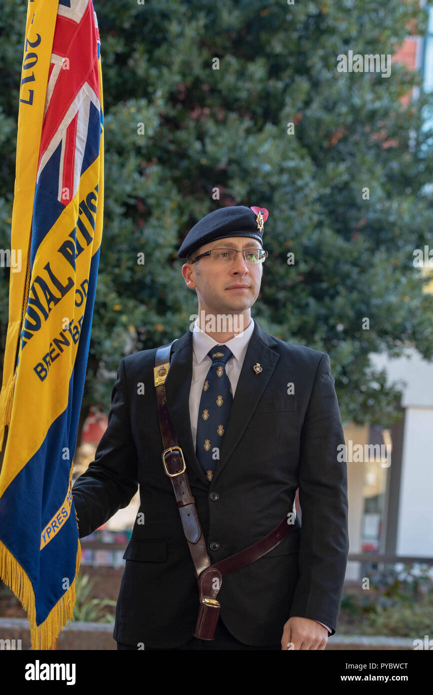 Brentwood, UK. 27 October 2018. Royal British Legion Poppy appeal