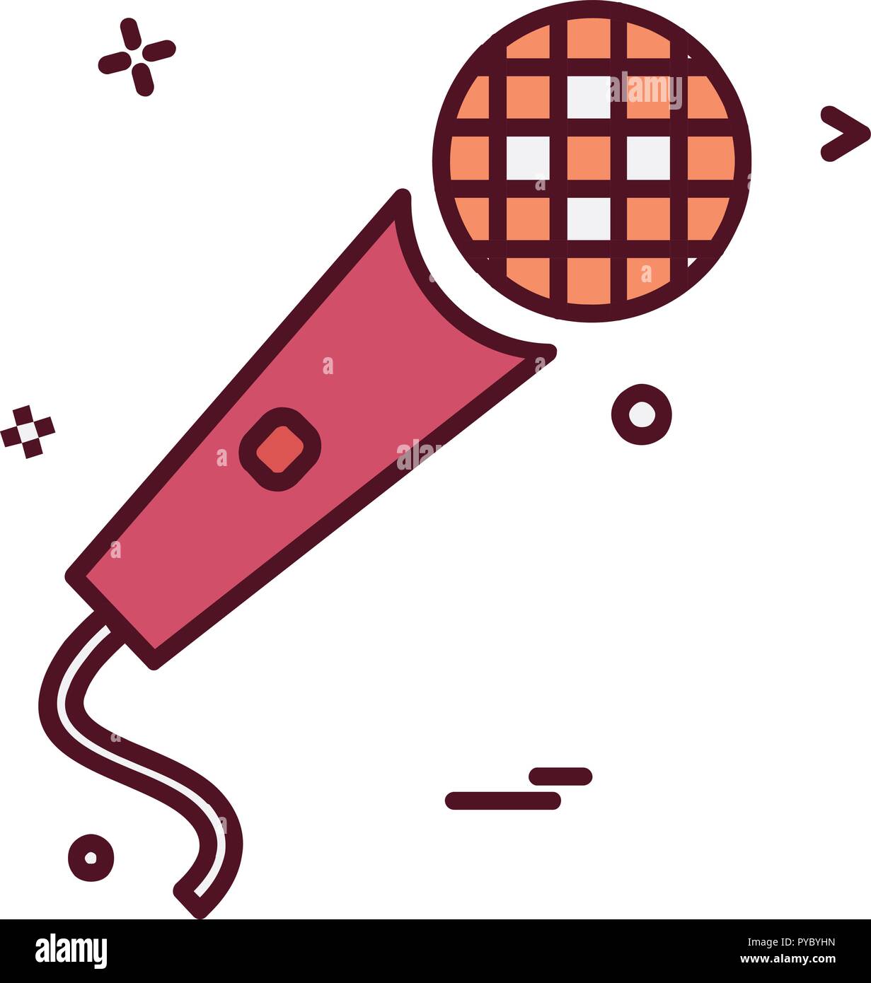 Microphone icon design vector Stock Vector Image & Art - Alamy