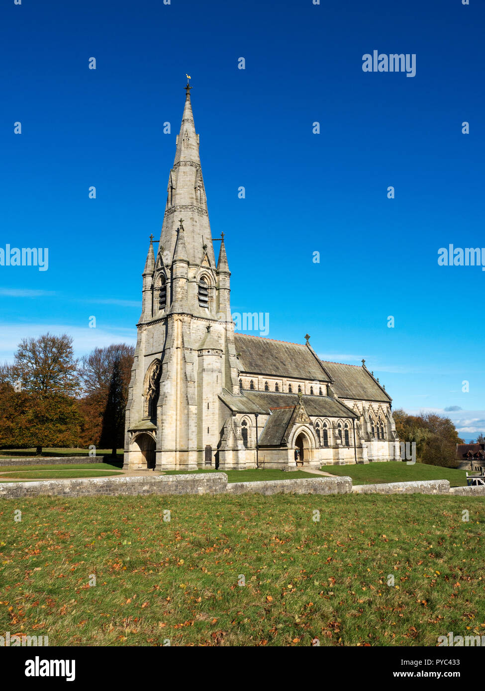 St Marys Church in Studley Park near Ripon North Yorkshire England Stock Photo