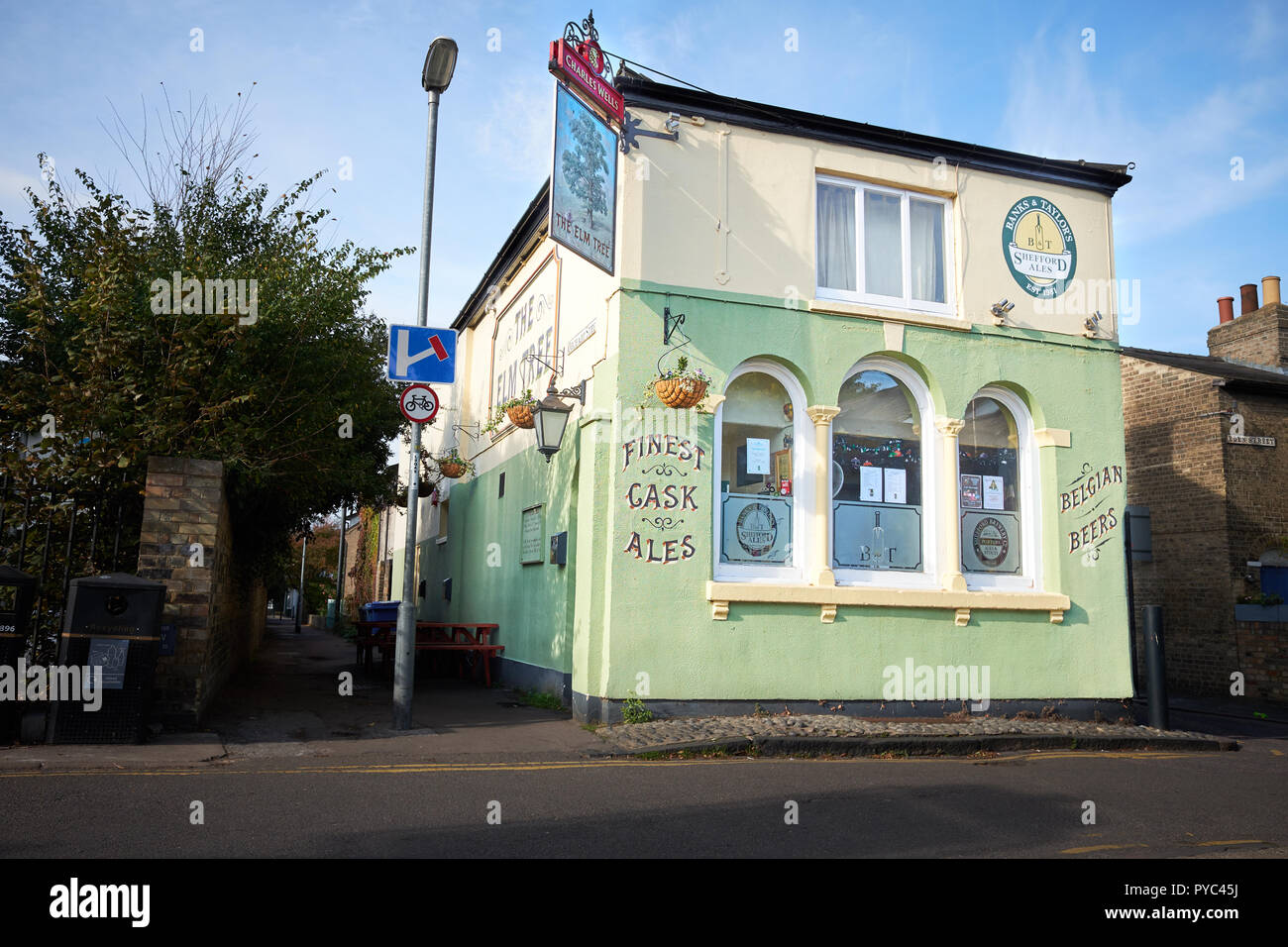Elm Tree pub at the junction of Orchard street, Eden street and Elm