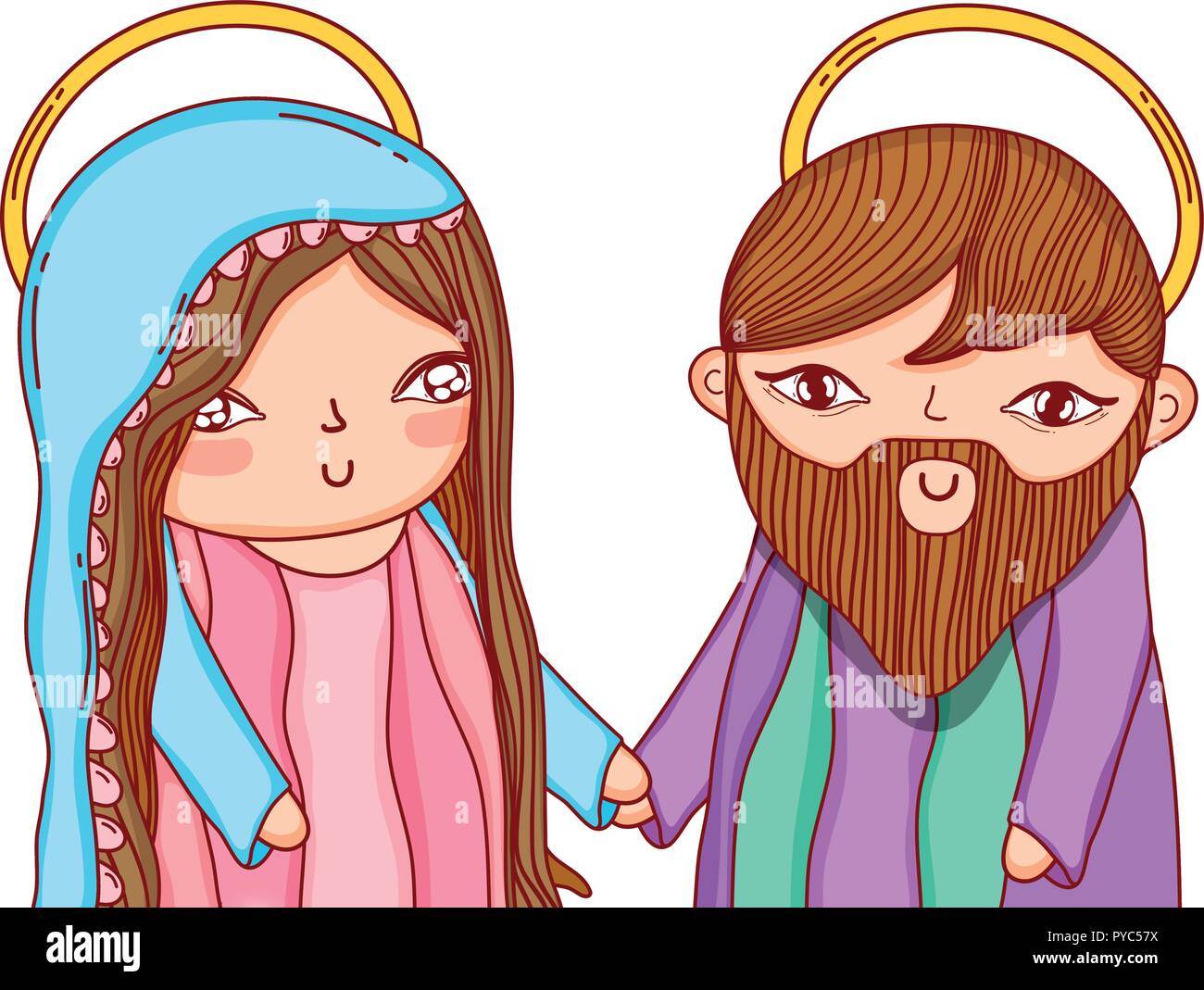 nativity christmas cartoon Stock Vector