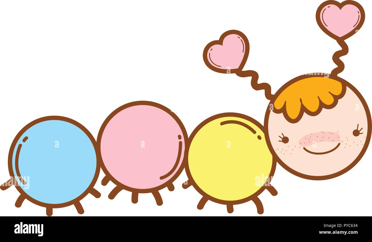 Cute worm cartoon Stock Vector Image & Art - Alamy