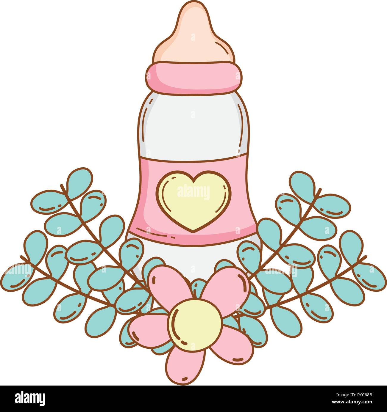 Baby bottle cartoon Stock Vector Image &amp; Art - Alamy