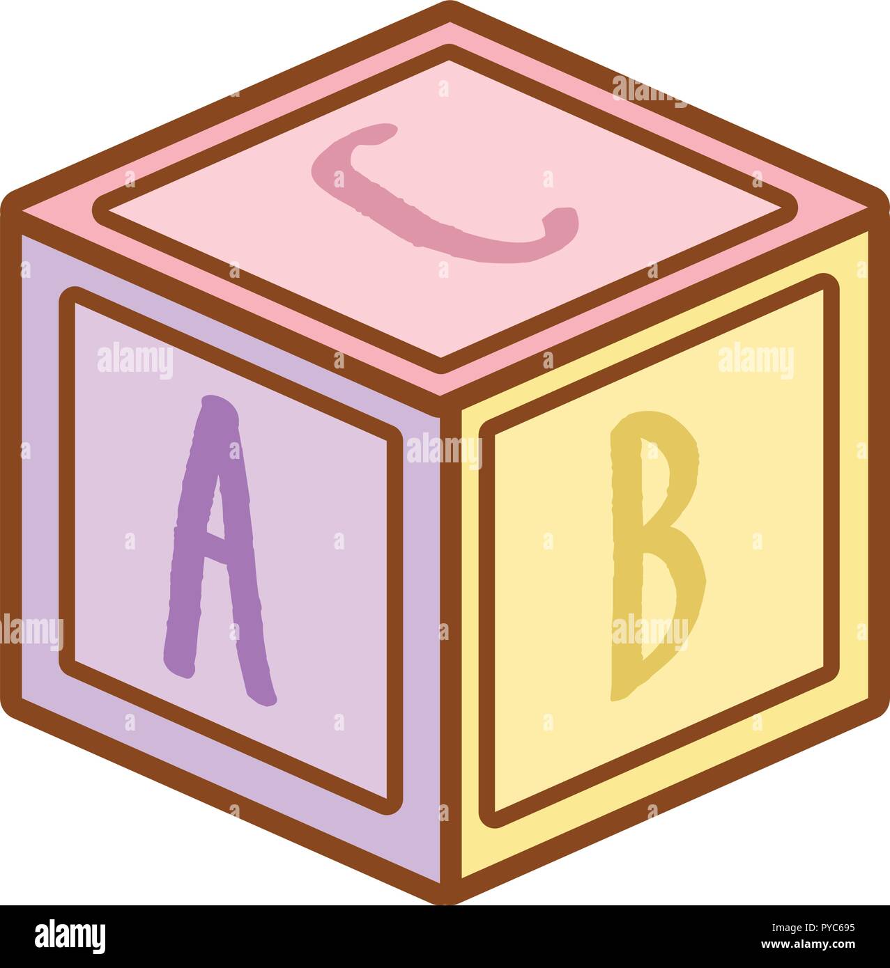 Puzzle Cube Baby Toy Stock Vector Image Art Alamy