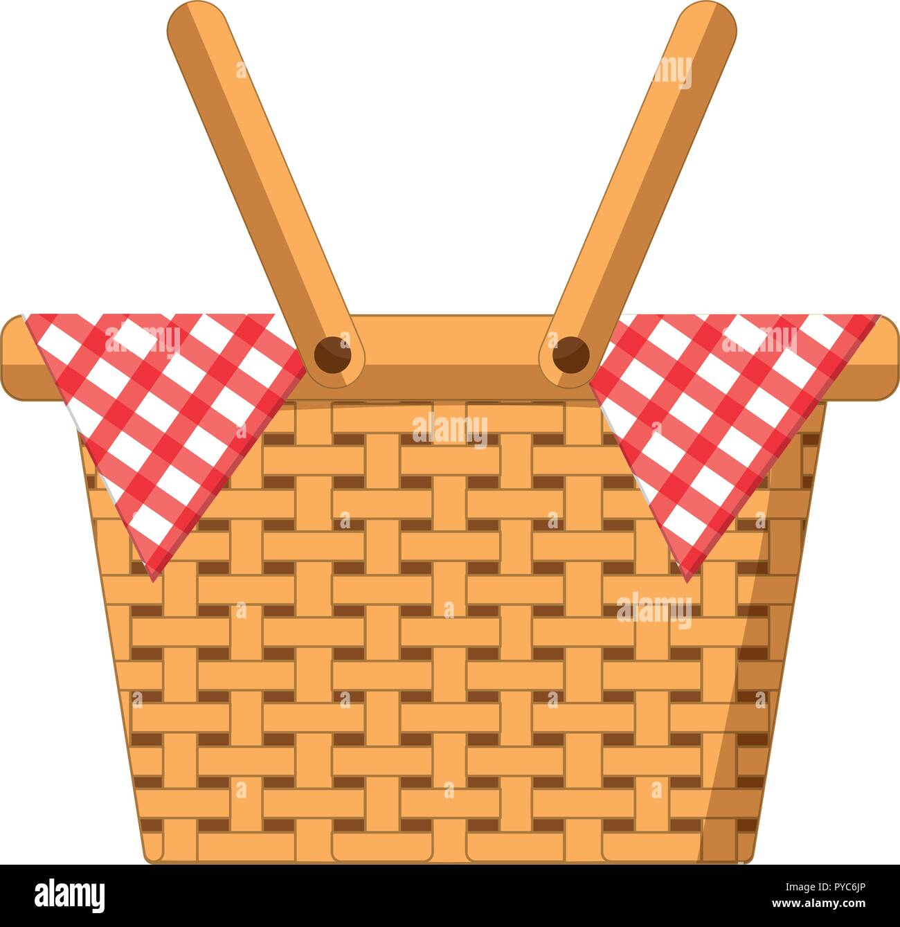 Empty picnic basket Stock Vector Image & Art - Alamy