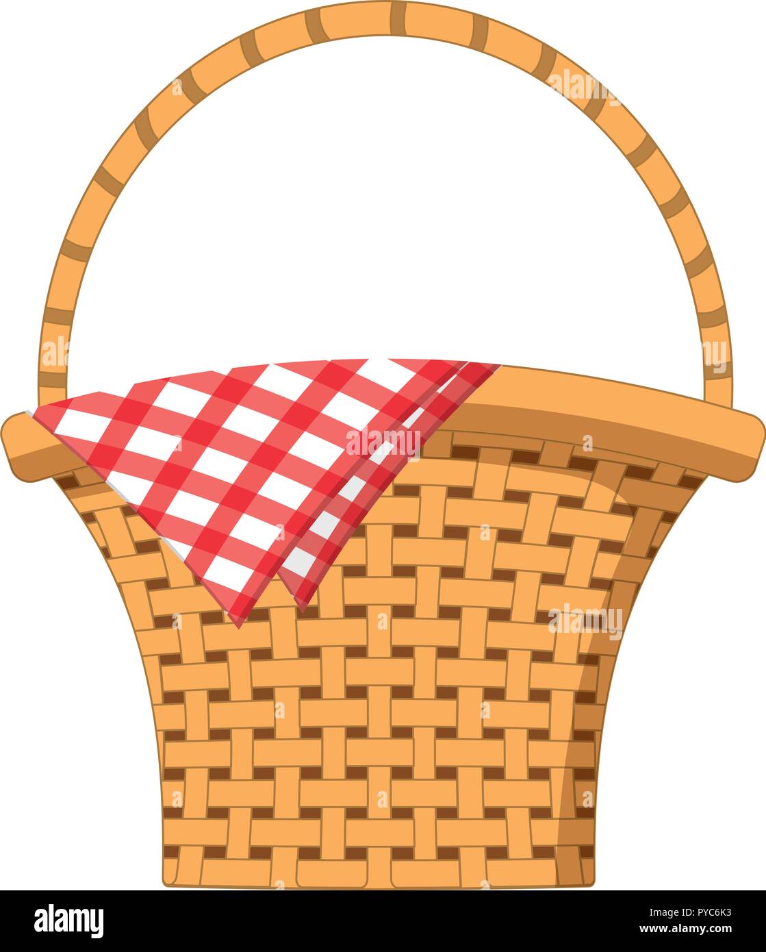 Empty picnic basket Stock Vector Image & Art - Alamy