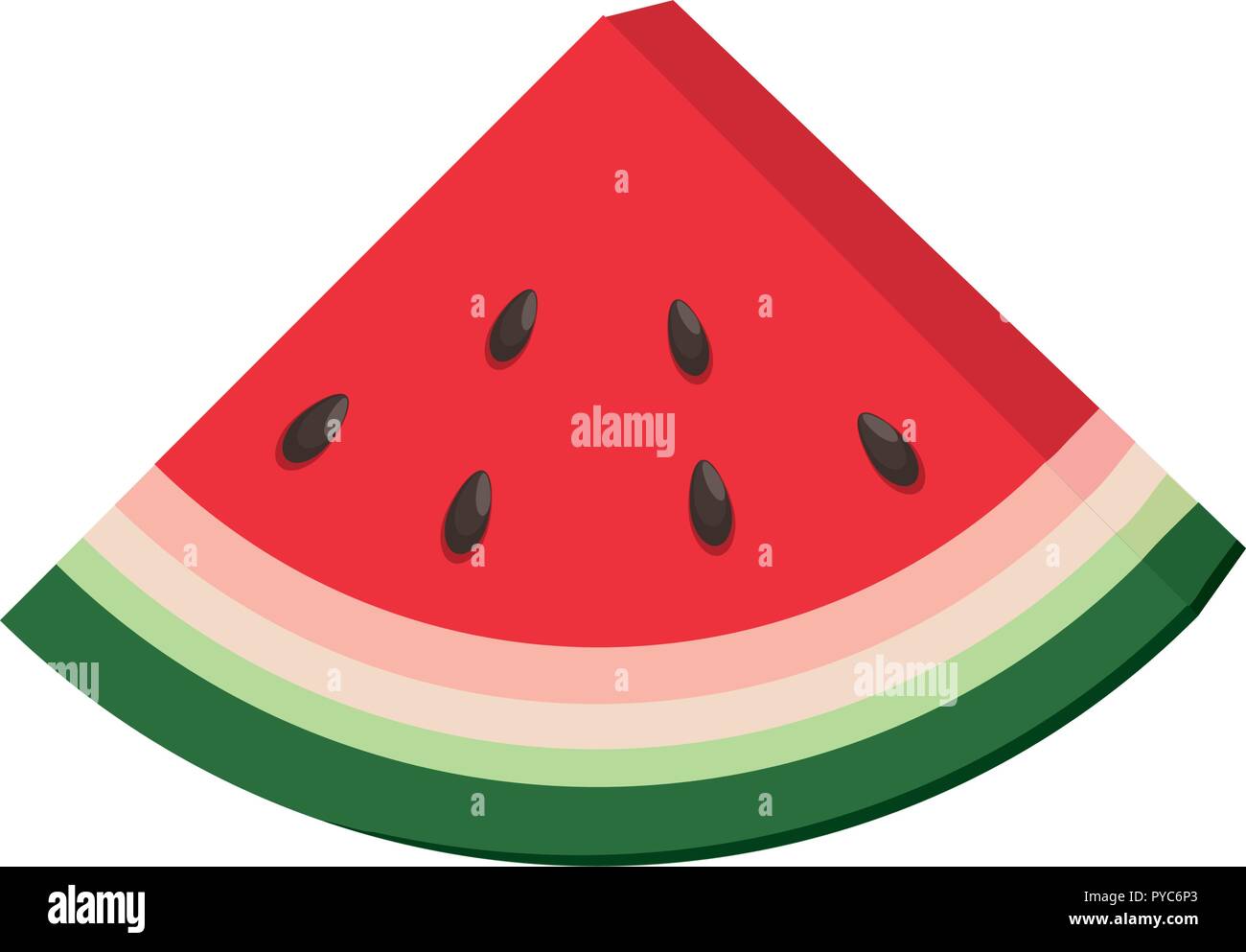 Watermelon sliced fruit isolated Stock Vector Image & Art - Alamy