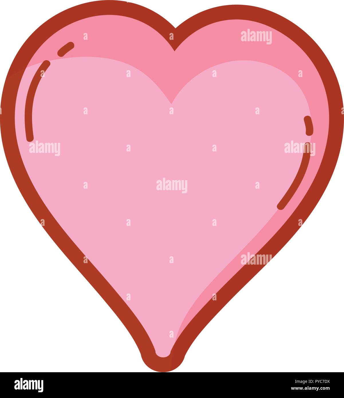 red heart icon Stock Vector Image & Art - Alamy