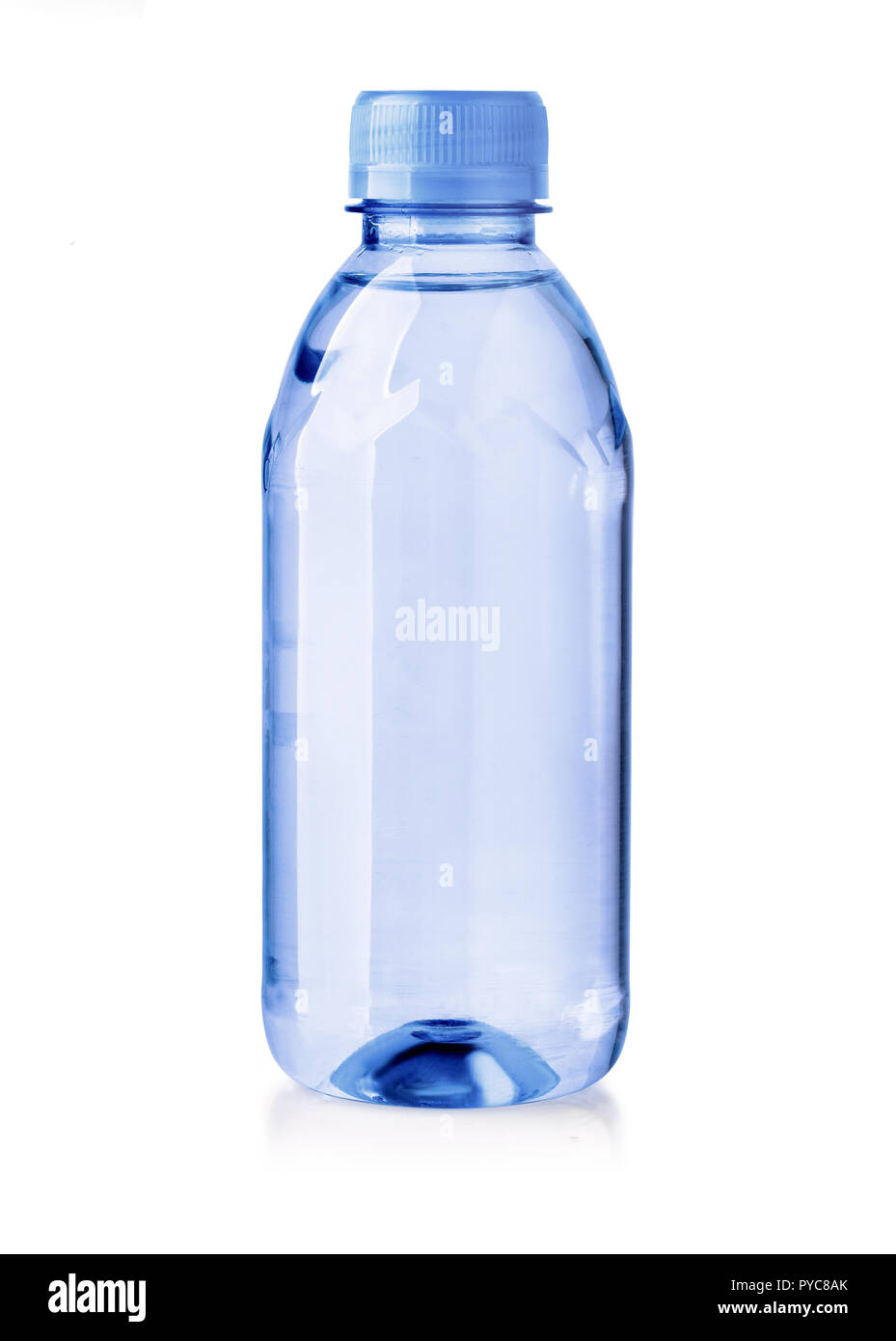 water plastic bottles isolated on white background with clipping path ...