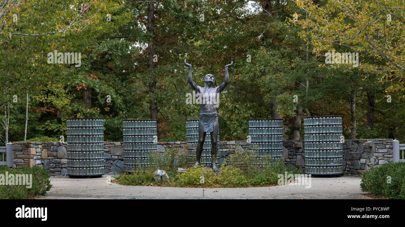 ASHEVILLE, NC, USA102518 A sculpture located at the NC Arboretum