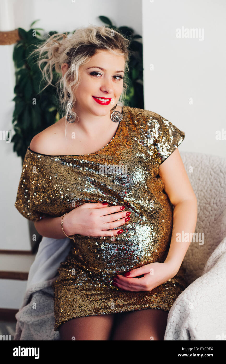 Pregnant mother party frock cheap