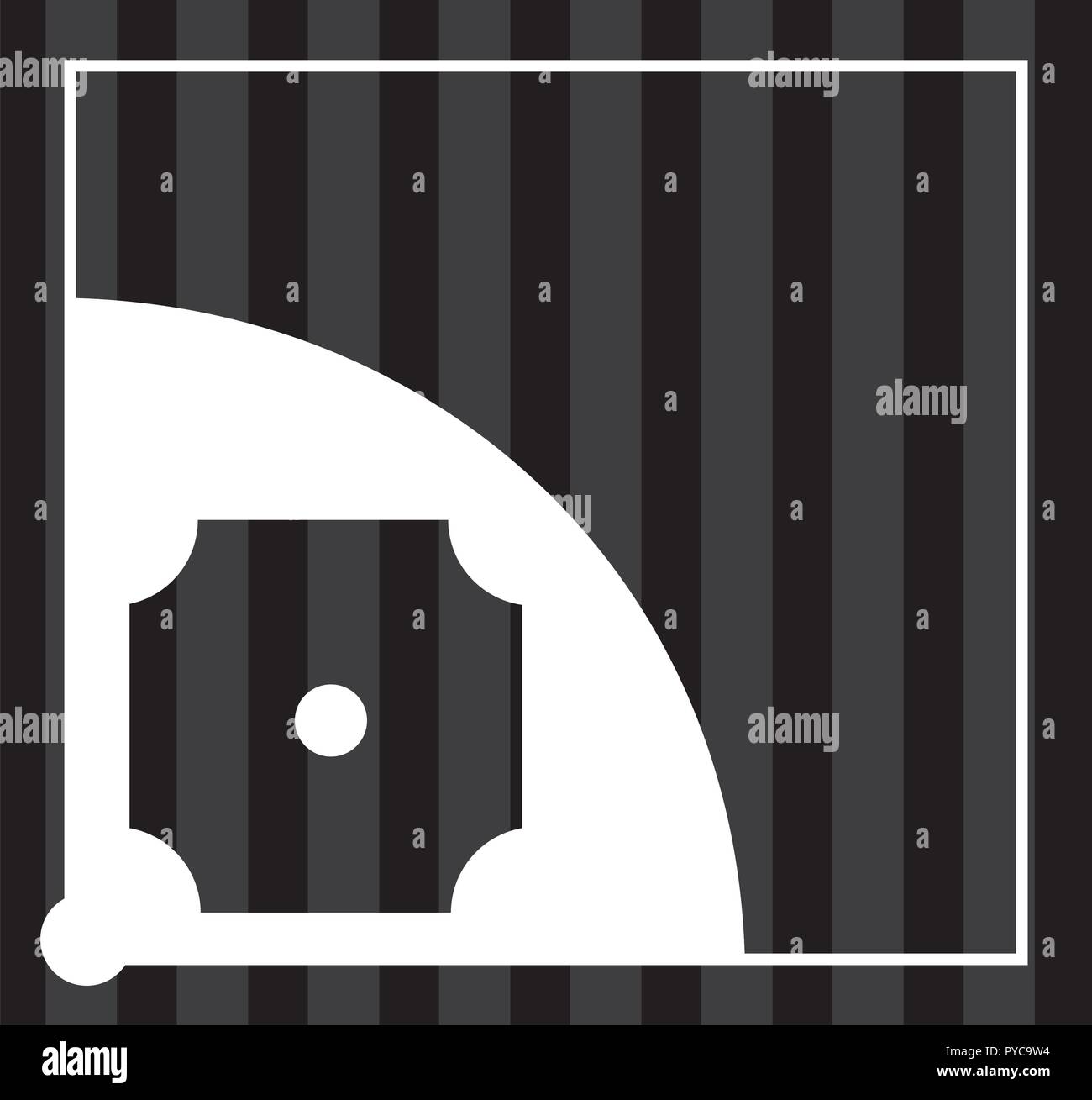 Baseball playing field Stock Vector Image & Art - Alamy