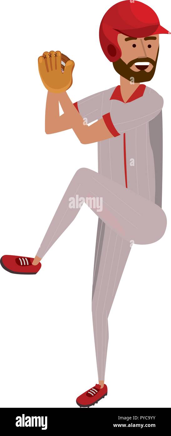 baseball player cartoon Stock Vector Image & Art Alamy