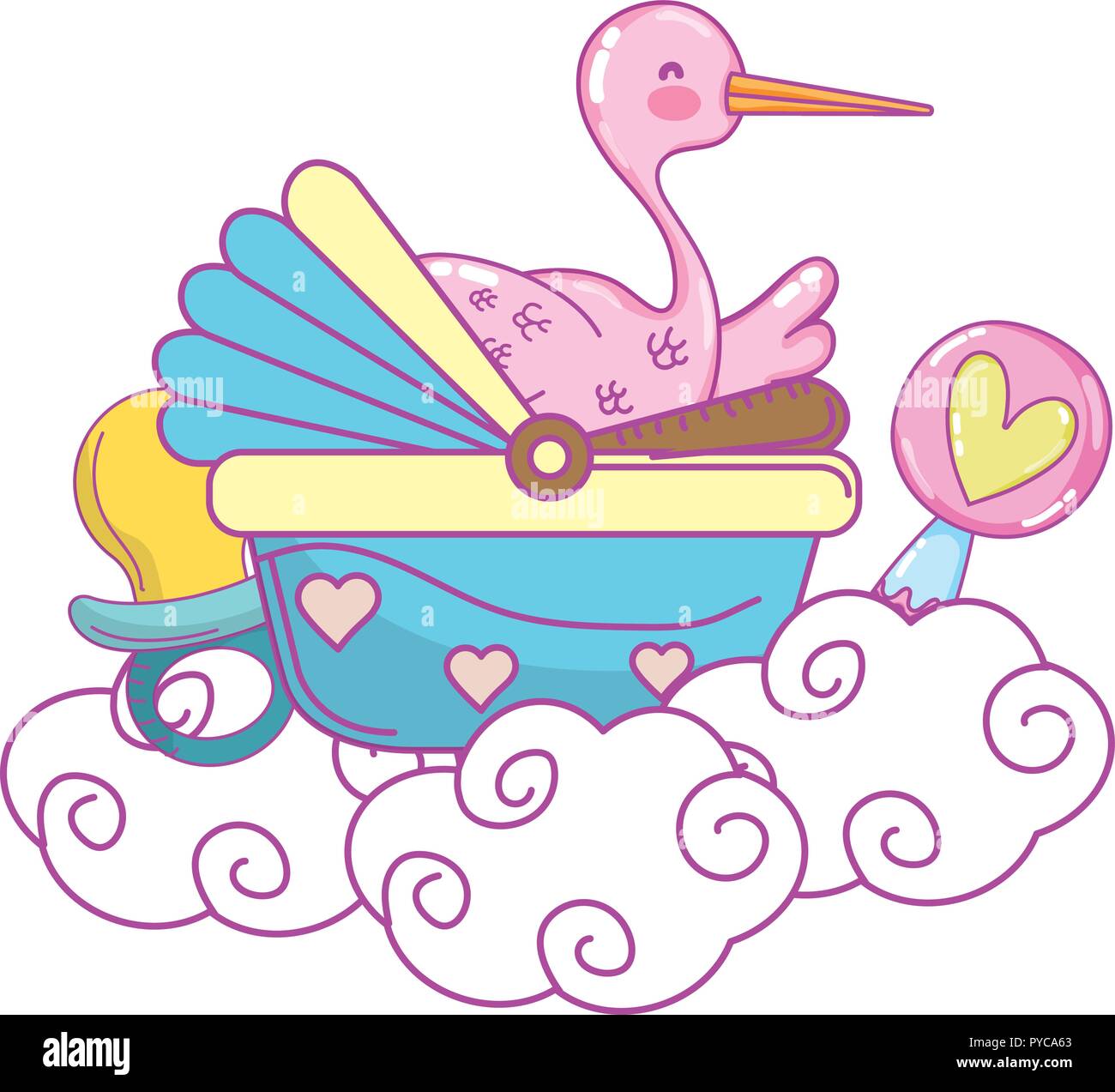 Baby shower cartoon Stock Vector Image & Art Alamy