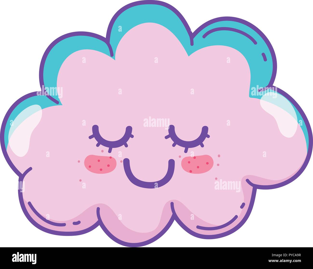 Cute cloud cartoon Stock Vector Image & Art - Alamy
