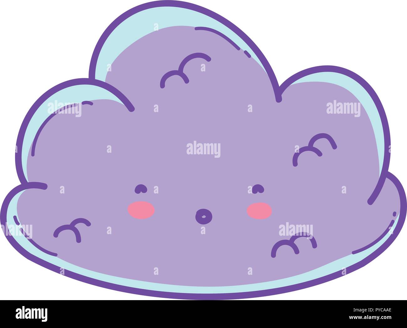 Cute Cloud Cartoon Stock Vector Image And Art Alamy