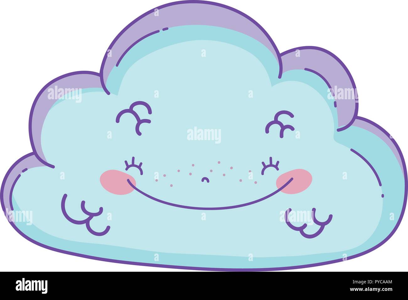 Cute cloud cartoon Stock Vector Image & Art - Alamy