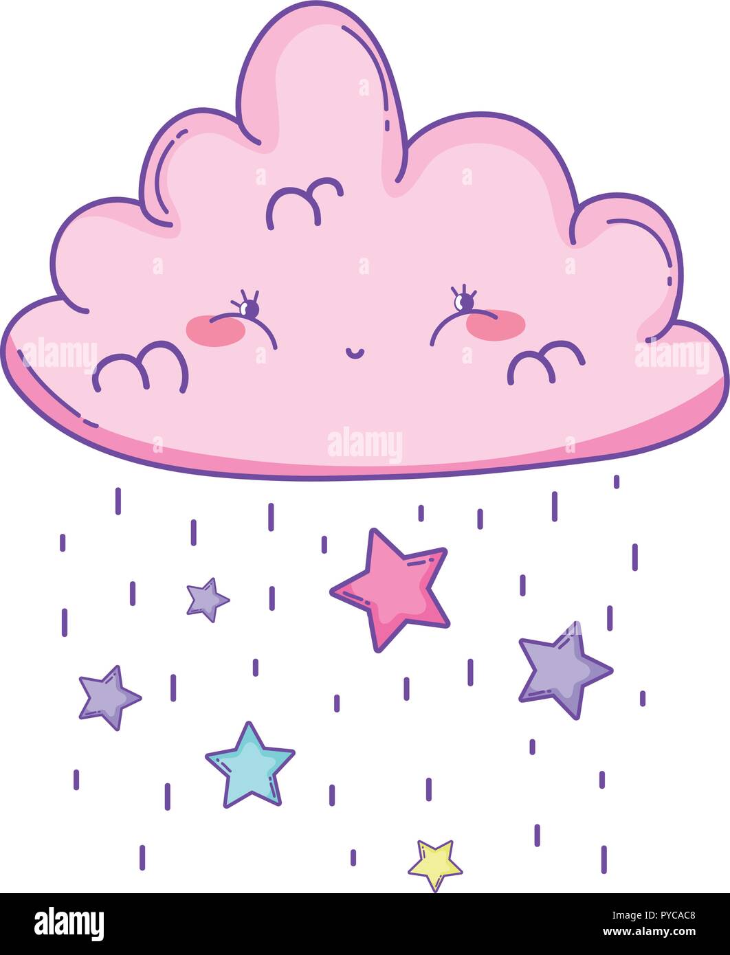 Cute cloud cartoon Stock Vector Image & Art - Alamy