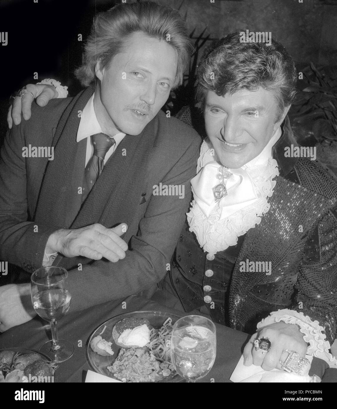 Christopher Walken and Liberace 1985 Photo By Adam Scull/PHOTOlink