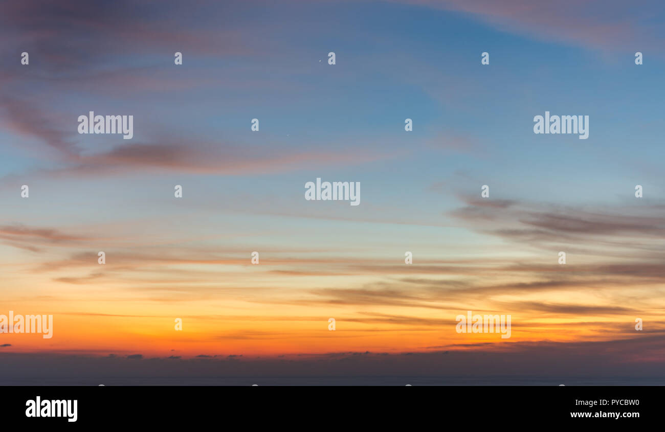 colorful clouds in the sky at sunset Stock Photo - Alamy