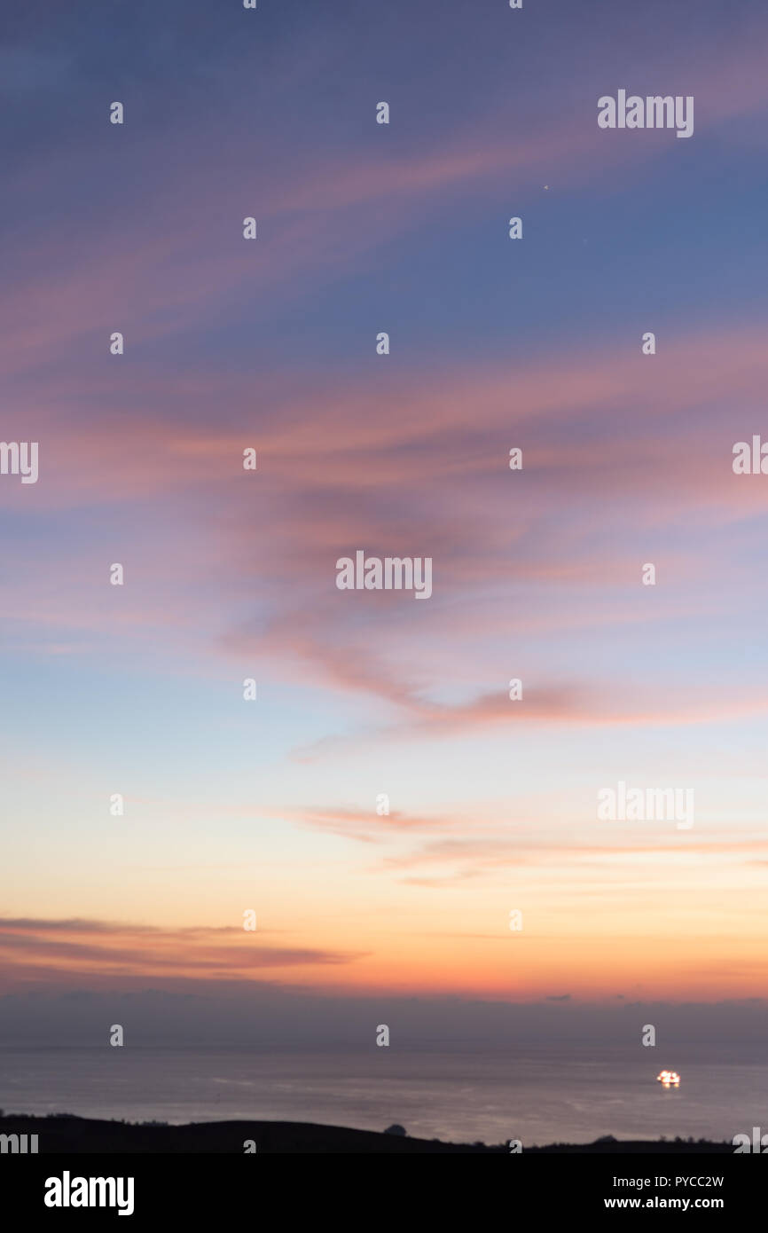 colorful clouds in the sky at sunset Stock Photo - Alamy
