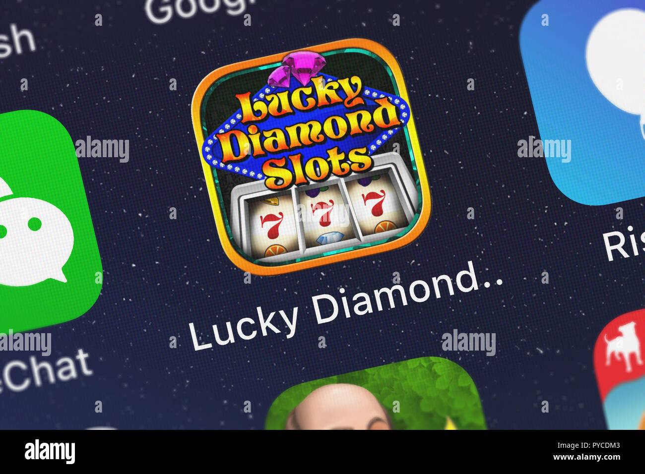 Lucky Coin and Green Diamond